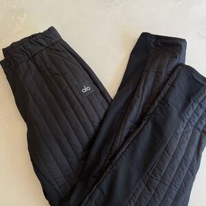 ALO Yoga Black Quilted Pants